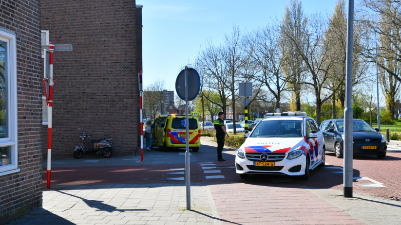 Scooterrijder gewond bij botsing in Vlissingen.