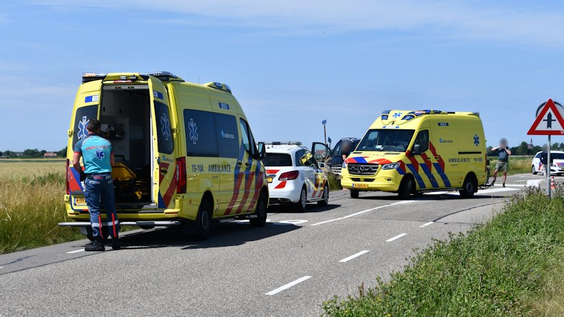 Het slachtoffer kwam in botsing met een busje.