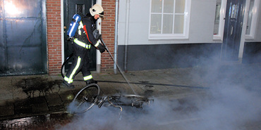 Fiets in brand gestoken Seisstraat Middelburg