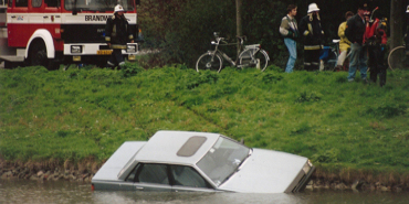 Auto te water Seissingel Middelburg