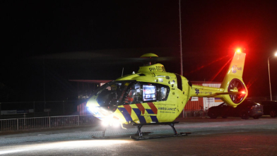 Traumahelikopter geland voor incident Kapelle