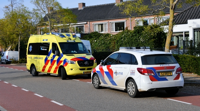 Het ongeluk op de Buitenruststraat in Middelburg.
