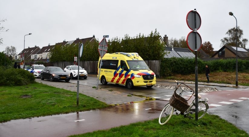 De gewonde werd voor controle naar het ziekenhuis gebracht.