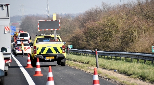 Het ongeval op de A58 bij Rilland.