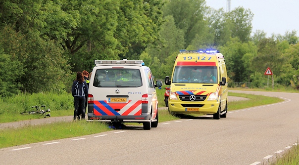 Het ongeval op de Zoutelandseweg in Biggekerke.