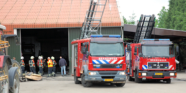 Brand in schuur Oostweg Ouwerkerk