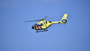 Traumahelikopter landt bij camping voor incident