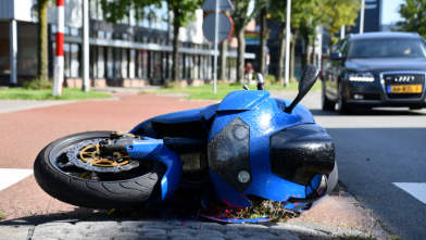 Motorrijder gewond bij ongeval van der Spiegelstraat Goes