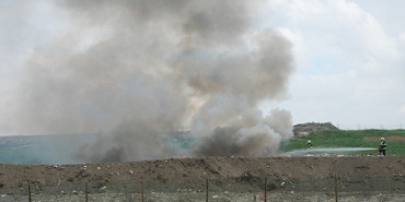 Flinke brand op vuilnisbelt Nieuwdorp