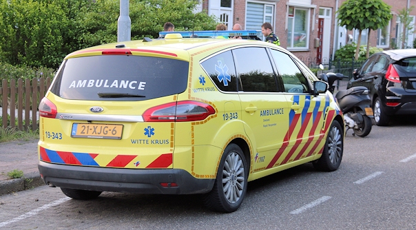 De hulpdiensten bij het ongeval in Middelburg.