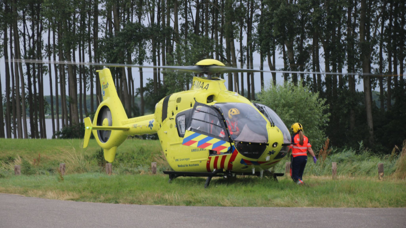 Het slachtoffer is per traumahelikopter naar Rotterdam gebracht.