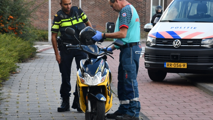 Scooterbestuurder gewond bij ongeval in Vlissingen.
