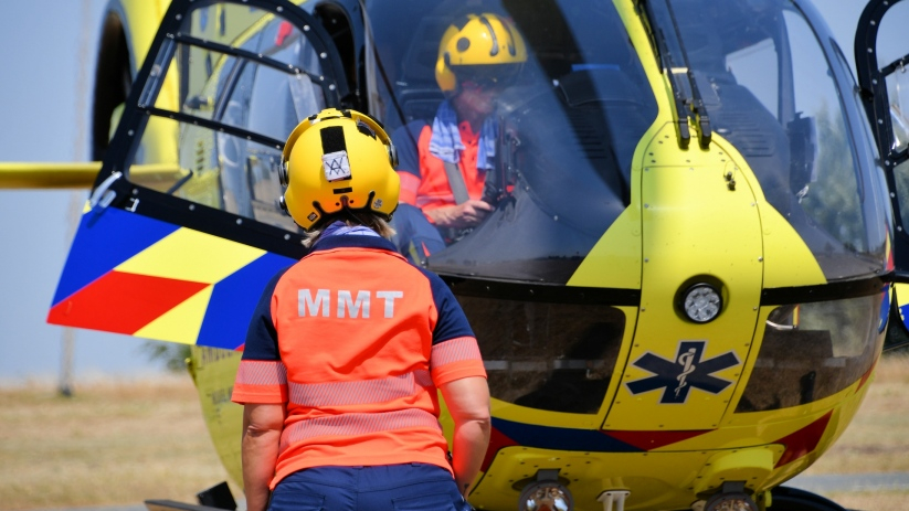 Het Mobiel Medisch Team (MMT) assisteerde bij de medische situatie.