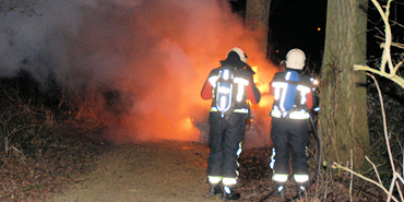 Gestolen auto uitgebrand in Souburg