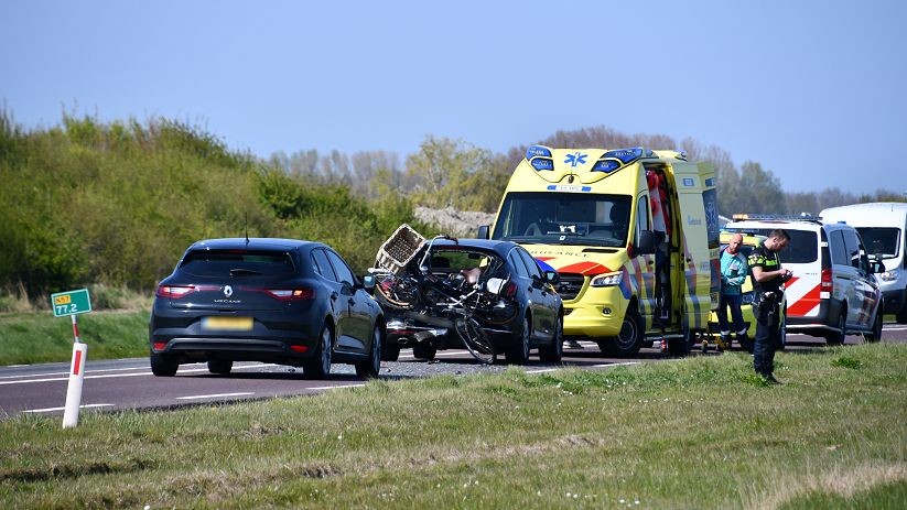 Gewonde en flinke files na ongeval N57 Middelburg.