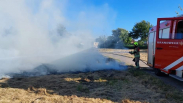 Brandweer blust buitenbrand in Domburg