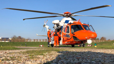 Kustwachthelikopter brengt patiënt naar Goes