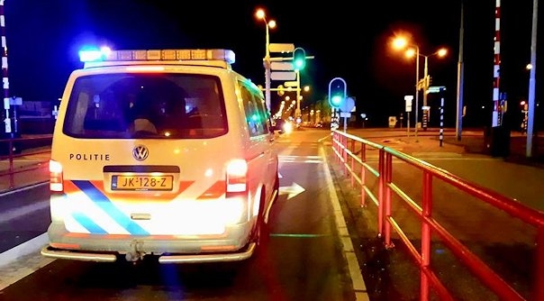 De verdachte werd aangehouden op de Keersluisbrug in Vlissingen.