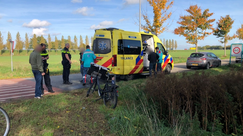 Fietser lichtgewond bij aanrijding Goessestraatweg Goes.