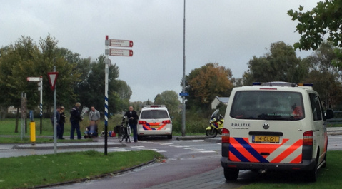 Het ongeval op de rotonde bij de Sloeweg in Vlissingen
