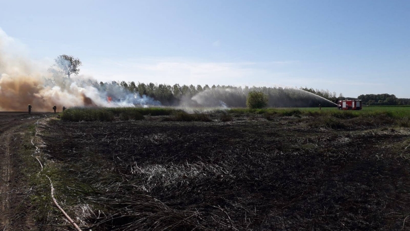 De brandweer had behoorlijk wat tijd nodig om de brand helemaal uit te krijgen.