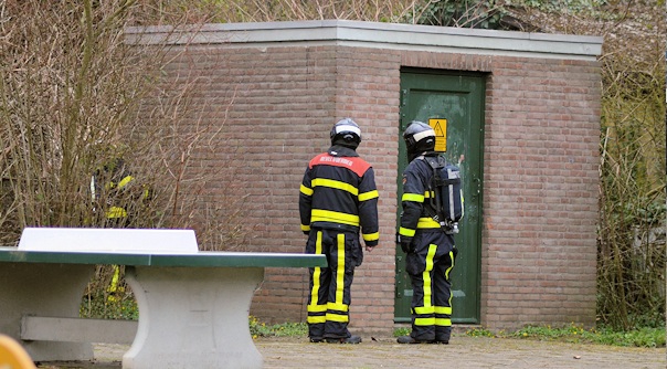 De brand in het transformatorhuis in Kloetinge.