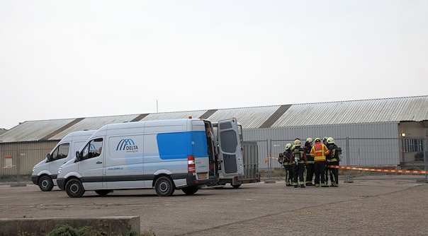 De hulpdiensten in Vlissingen.