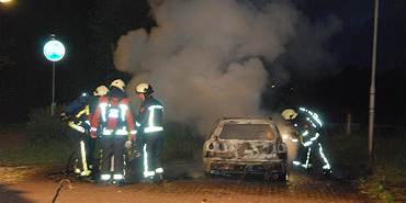 Personenauto uitgebrand in Middelburg