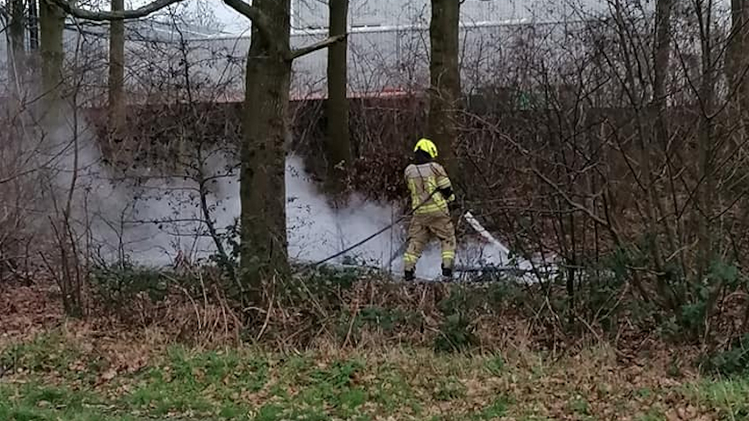 De brandweer van Oosterland heeft het brandje geblust.