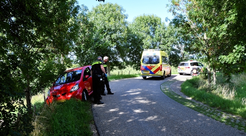 Het ongeluk op de 's-Gravenpolderse Oudedijk bij Kapelle.