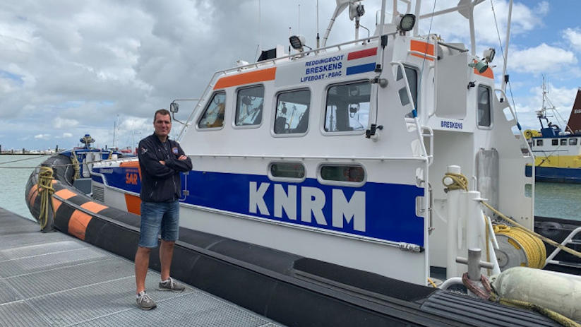 Rino van Voren is aangesteld als schipper op het reddingsstation.