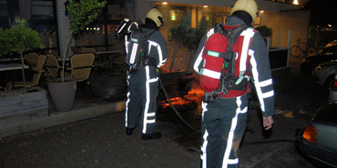 Brand op terras van hotel in Terneuzen