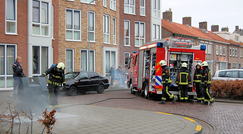 Het brandje in de Van der Spiegelstraat.