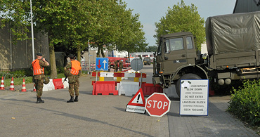 Grote oefening militairen in Goes
