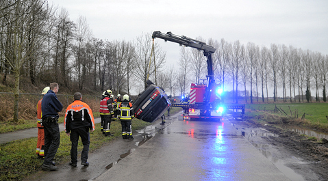 Het ongeval net over de grens bij Sas van Gent.