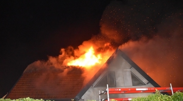 De brand aan de Rietweg in Goes op 11 augustus vorig jaar.