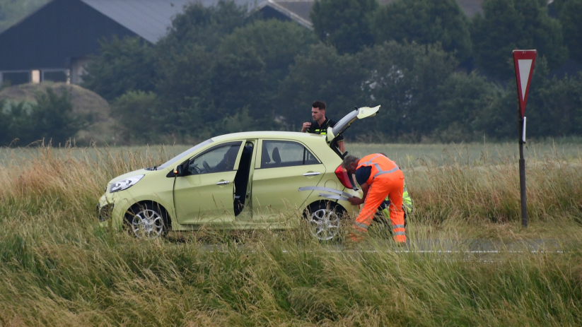 Schade bij aanrijding A58 Middelburg.