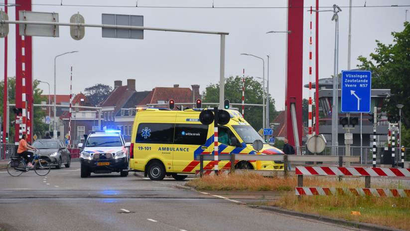Gewonde bij ongeval Schroeweg Middelburg.