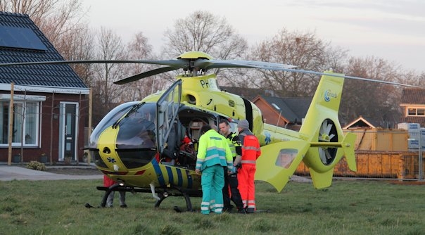 Het patiëntje is per helikopter naar Rotterdam gebracht.