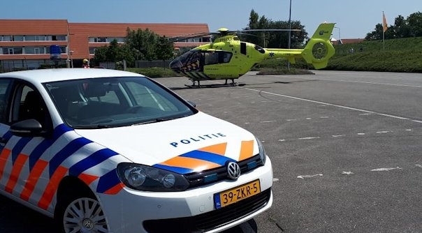 Het Rotterdamse traumateam verleende assistentie.