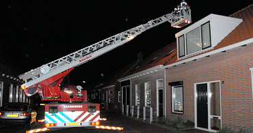 Schoorsteenbrand in woning Westkapelle