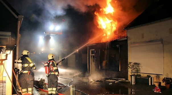 De brand in Hansweert.