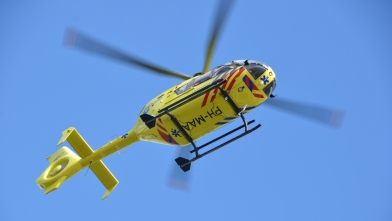 Traumahelikopter voor gevallen motorcrosser Rilland