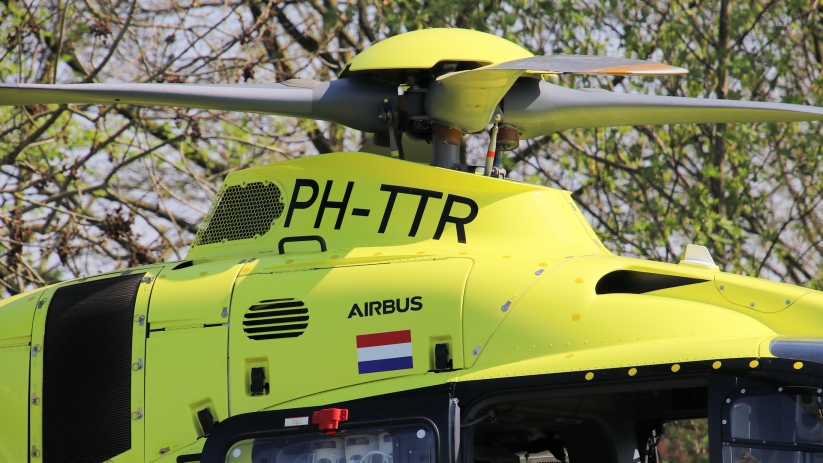 Traumahelikopter voor kindje Westkapelle