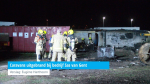 Caravans uitgebrand bij bedrijf Sas van Gent