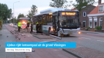 Lijnbus rijdt lantaarnpaal uit de grond Vlissingen