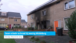 Zware schade na brand bij woning Middelburg