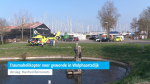 Traumahelikopter voor gewonde in Wolphaartsdijk