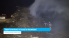 Stapel snoeihout in brand in Nieuwland