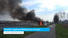 Bestelbus uitgebrand Westkade Sas van Gent
